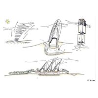 Torri dello Sheikh Zayed National Museum nel polo del Saadiyat Cultural District, progetto di Norman Foster