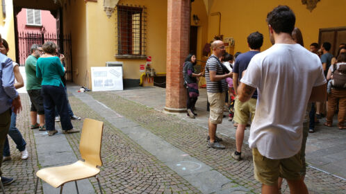 Alcuni momenti delle fasi di formazione dei residenti di “Porto 15” (©Paolo Sanna)