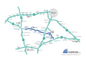 Broni-Mortara, cartina progetto