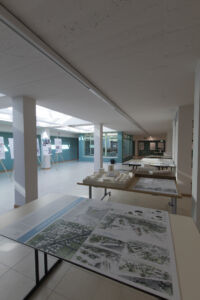 Padiglione Università: sezione tesi e workshop (Foto di Damiano Tarantino)