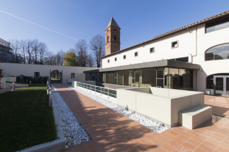 Il cortile dell’ex convento delle Benedettine (Foto di Damiano Tarantino)