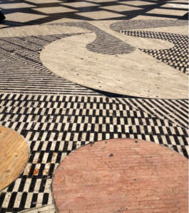 Pavimentazione Vasarely (foto Sarah Amari)