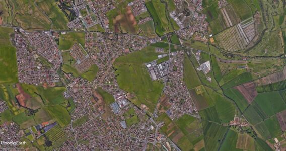 Il quadrante est tra Tor Bella Monaca e Ponte di Nona(fonte Google earth)