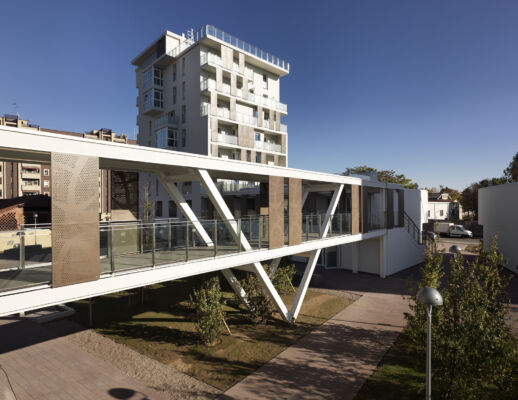L'intervento di housing sociale, dal titolo Cenni di Cambiamento, realizzato a Milano in via Cenni. Il progetto è dell'architetto Fabrizio Rossi Prodi di Firenze (foto, Pietro Savorelli)