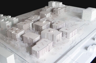 Il plastico dell’Hunziker Area (credits by, Duplex Architekten)