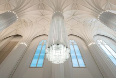 Lipsia, Paulinum, stalattite luminosa ©Uni Leipzig