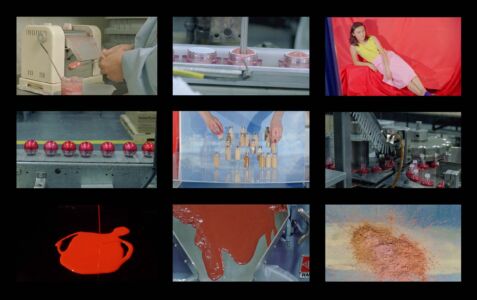 Sarah Cwynar
Colour Factory, 2017, 16 mm film transferred to video,
video, size variable
© Sarah Cwynar