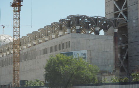 Djamaa el Djazair: riwaq e cupola della sala di preghiera