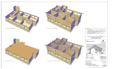 Viste prospettiche strutture per piano