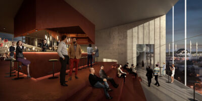 Bar del Teatro di Tirana (Courtesy of BIG – Bjarke Ingels Group)
