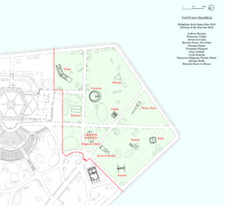 Venezia, Isola di San Giorgio. Planimetria e distribuzione delle cappelle