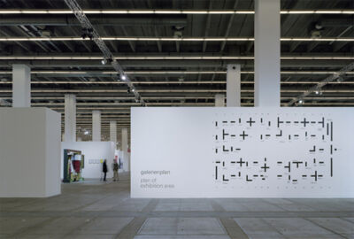 Francoforte Fine Art Fair 2007, pianta spazio espositivo (©Kuehn Malvezzi)