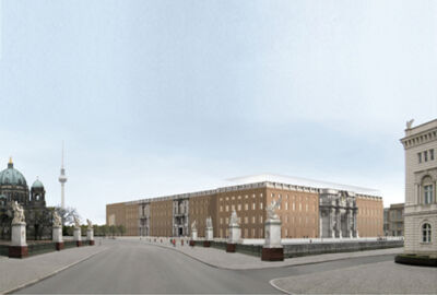 Humboldtforum Schloss Berlin, l'edificio volutamente senza cupola. Special Prize Commission. Concorso (© Kuehn Malvezzi)