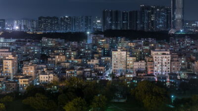 Night View of Nantou Old Town and the City