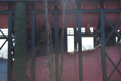 Umlauftank 2 (1974) di Ludwig Leo, dettaglio punti di controllo, passarella © Daniela Völkel