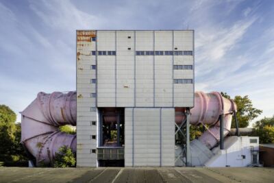 Umlauftank 2 (1974) di Ludwig Leo, vista edificio prima del restauro (Foto- Philip Lohöfener © Wüstenrot Stiftung)