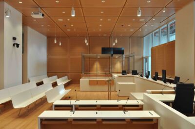 Salle d'audience pénale © RPBW, ph. Francesca Avanzinelli