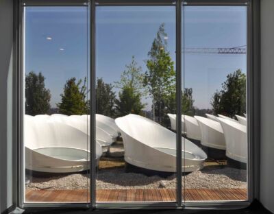 Vue de la terrasse au niveau 8 © RPBW, ph. Francesca Avanzinelli