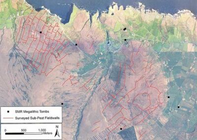 Il reticolo di muretto neolitici della zona di I Céide Fields