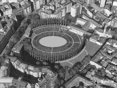 "Amphiteatrum viridans", giardino ellittico di circa 22.400 mq (Attilio Stocchi)