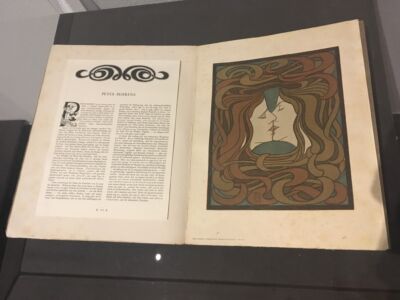 Peter Behrens, mostra Colonia, Der Kuss, 1900, dalla rivista Pan, Heft 2, 4. Jg., Berlin 1898