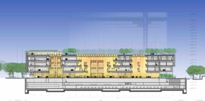 Coupe longitudinale © RPBW