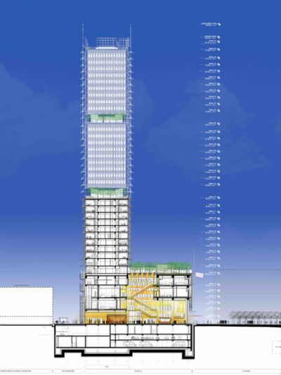 Coupe transversale © RPBW