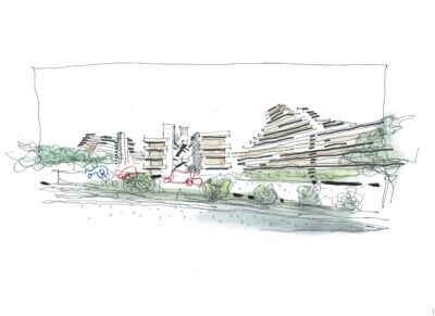 Vele di Scampia (disegno di Davide Vargas)