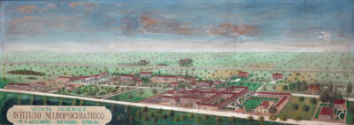 Frenocomio di San Lazzaro, Reggio Emilia. Veduta generale