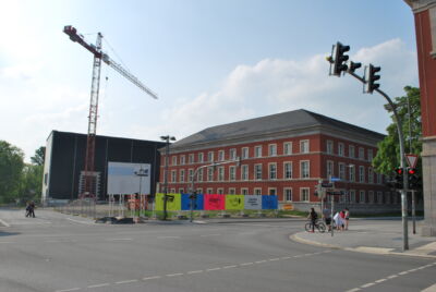 Weimar, scorcio edficio Gauforum con Bauhaus Museum sullo sfondo © Foto di Daniela Völkel