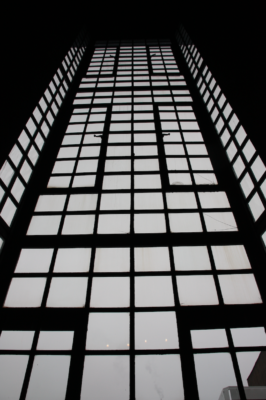 Glasgow School of Art. Library 'oriel' window from interior. Photo: William J.R. Curtis 2009