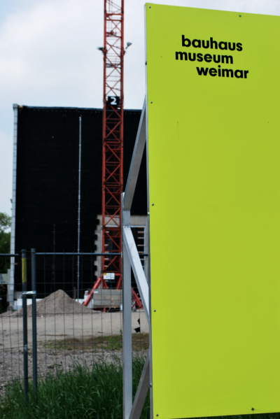 Weimar, il nuovo Bauhaus Museum, cantiere, giugno 2018 ©Foto di Daniela Völkel