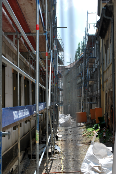 Weimar, centro storico, restauri Teichplatz e Rosmariengasse © Foto di Daniela Völkel