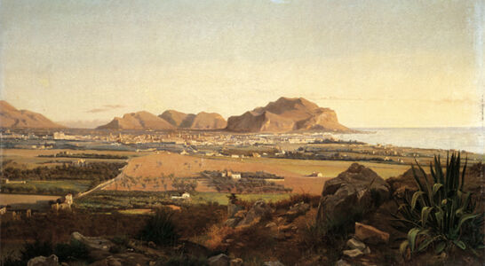 Il golfo di Palermo dipinto da Francesco Lo Jacono nell'Ottocento