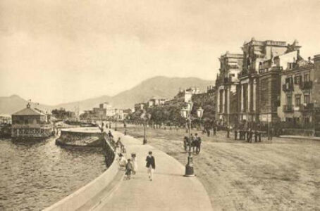 L'area del Foro Italico prima della colmata attuata nel dopoguerra