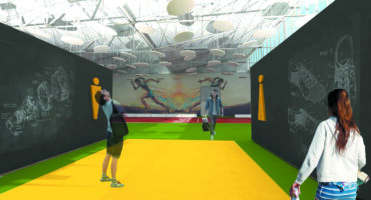 Atletica leggera (progetti di riuso temporaneo degli edifici in via Gioia del gruppo coordinato da Andrea Rinaldi e composto da Livio Beneventi, Elena Cattani, Laura Credidio, Lucio Iotti, Irene Passerini, Anna Scuteri)