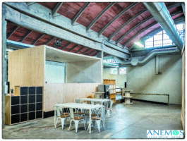 Riuso temporaneo a nuova sede della Cooperativa sociale Amos dell'ex Discoteca Maffia in viale Ramazzi (© Massimo Ferrari)