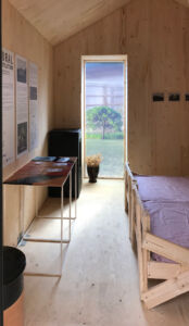 Rural Evolution, vista interna del nucleo che ospita la zona notte