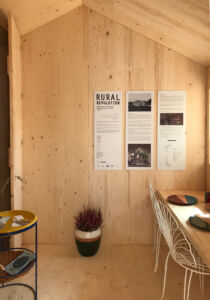 Rural Evolution, vista interna del nucleo che ospita la zona giorno