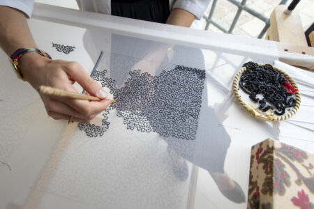 Homo-Faber. Discovery and Rediscovery. Lesage Embroidery workshop. © Tomas-Bertelsen