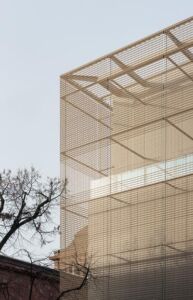 Mannheimer Kunsthalle, gmp, dettaglio del mesh (© gmp)