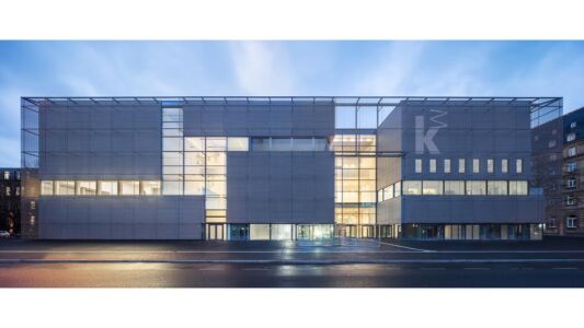 Mannheimer Kunsthalle, gmp, prospetto principale sulla Friedrichsplatz (© gmp)