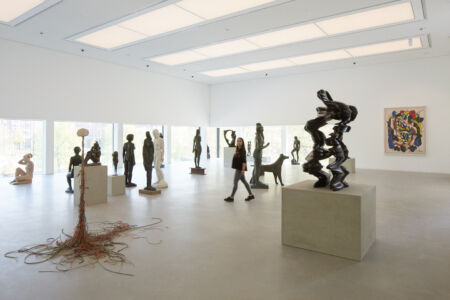 Scorcio sala scultura ultimo piano, The new Kunsthalle Mannheim, gmp Architetti (© Kunsthalle Mannheim)