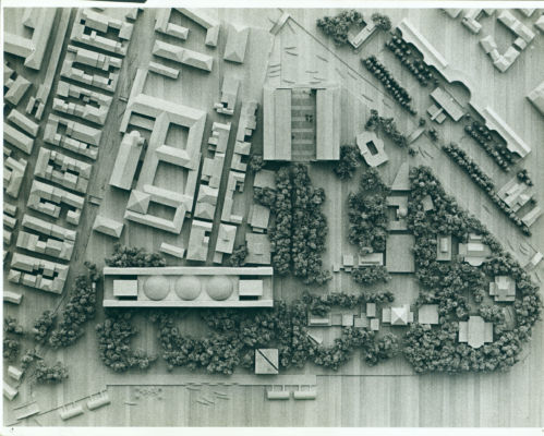 Louis Kahn, Modello del progetto di Louis Kahn per il Palazzo dei Congressi ai Giardini della Biennale (© Louis I. Kahn Collection, The University of Pennsylvania and the Pennsylvania Historical Museum Commission)