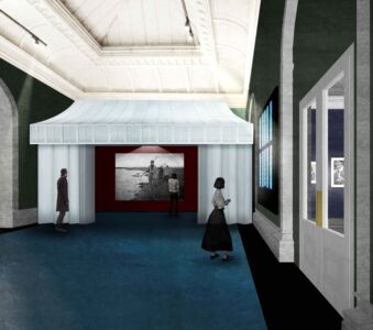 V&A Photography Centre - Render of the 'Dark Tent' (© David Kohn Architects)