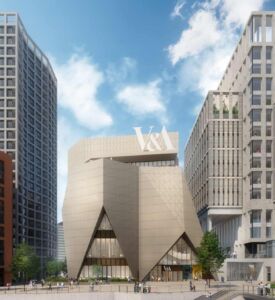 V&A East Bank. Victoria and Albert Museum Allies and Morrison, with O’Donnell + Tuomey and Camps Felip Arquitecturia)