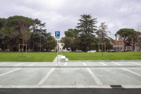 Malborghetto (Ferrara). Area di parcheggio