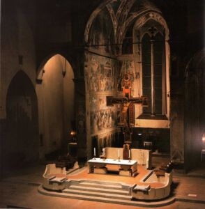 Sistemazione dell’altare maggiore della basilica di San Francesco, Arezzo (1965)