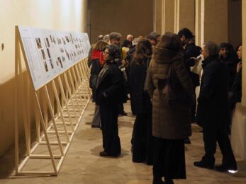 Inaugurazione della mostra Premio Gubbio. Evoluzione e continuità. Progetto di allestimento: Okam Studio (foto © Luca Cerinza Pettreca)