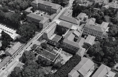 La posizione del nuovo padiglione nel giardino retrostante